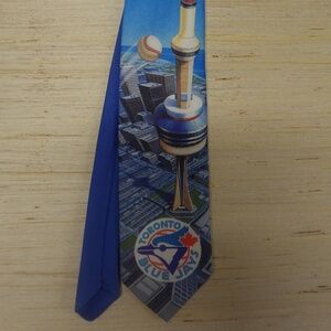 Vintage Ralph Marlin Toronto Blue Jays Skydome Neck Tie